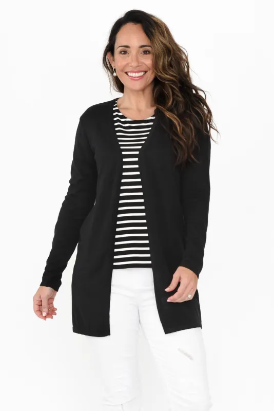Adeline Black Lightweight Cardigan sold by Blue Bungalow