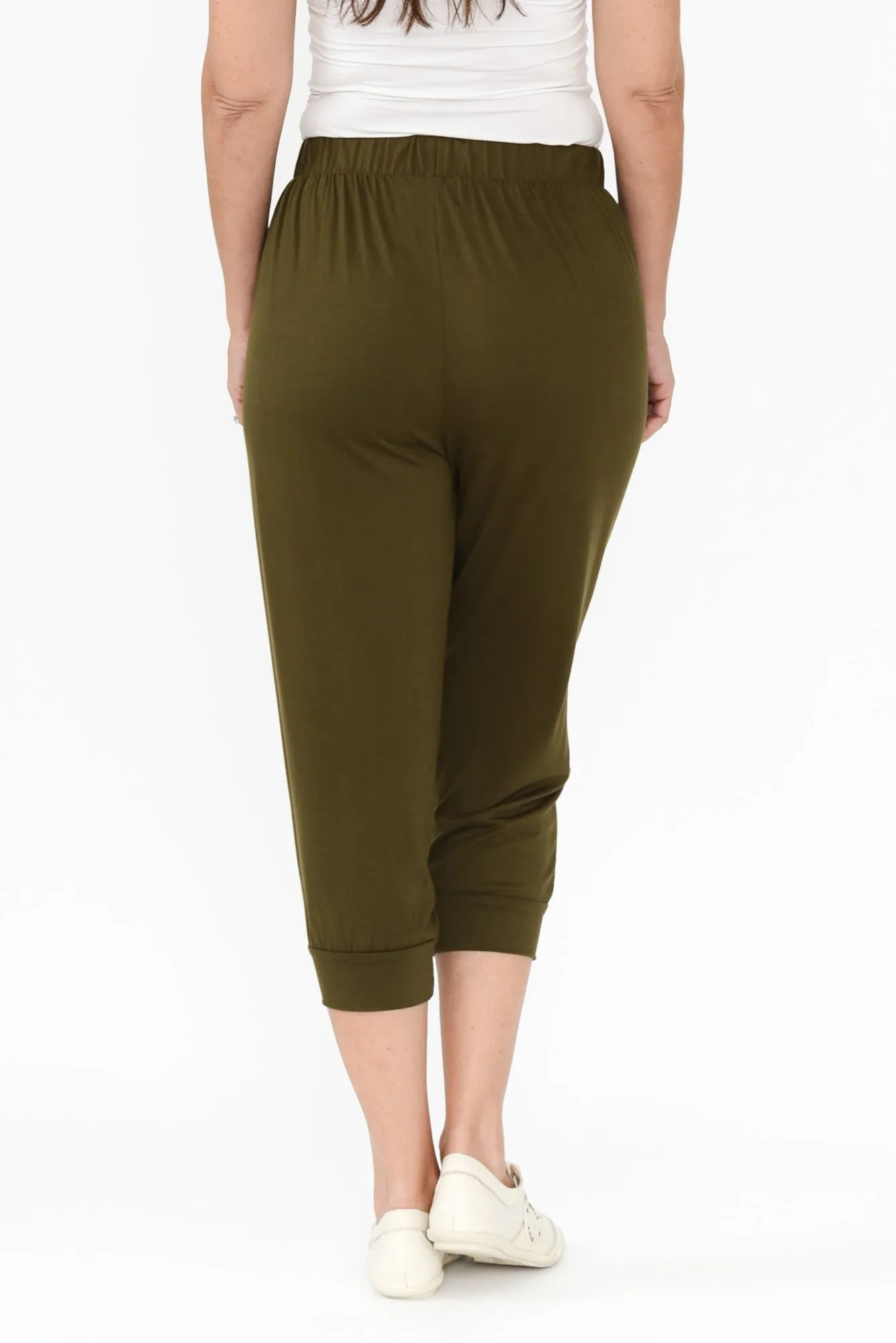 Khaki Tokyo Slouch Pants sold by Blue Bungalow product image thumbnail 4