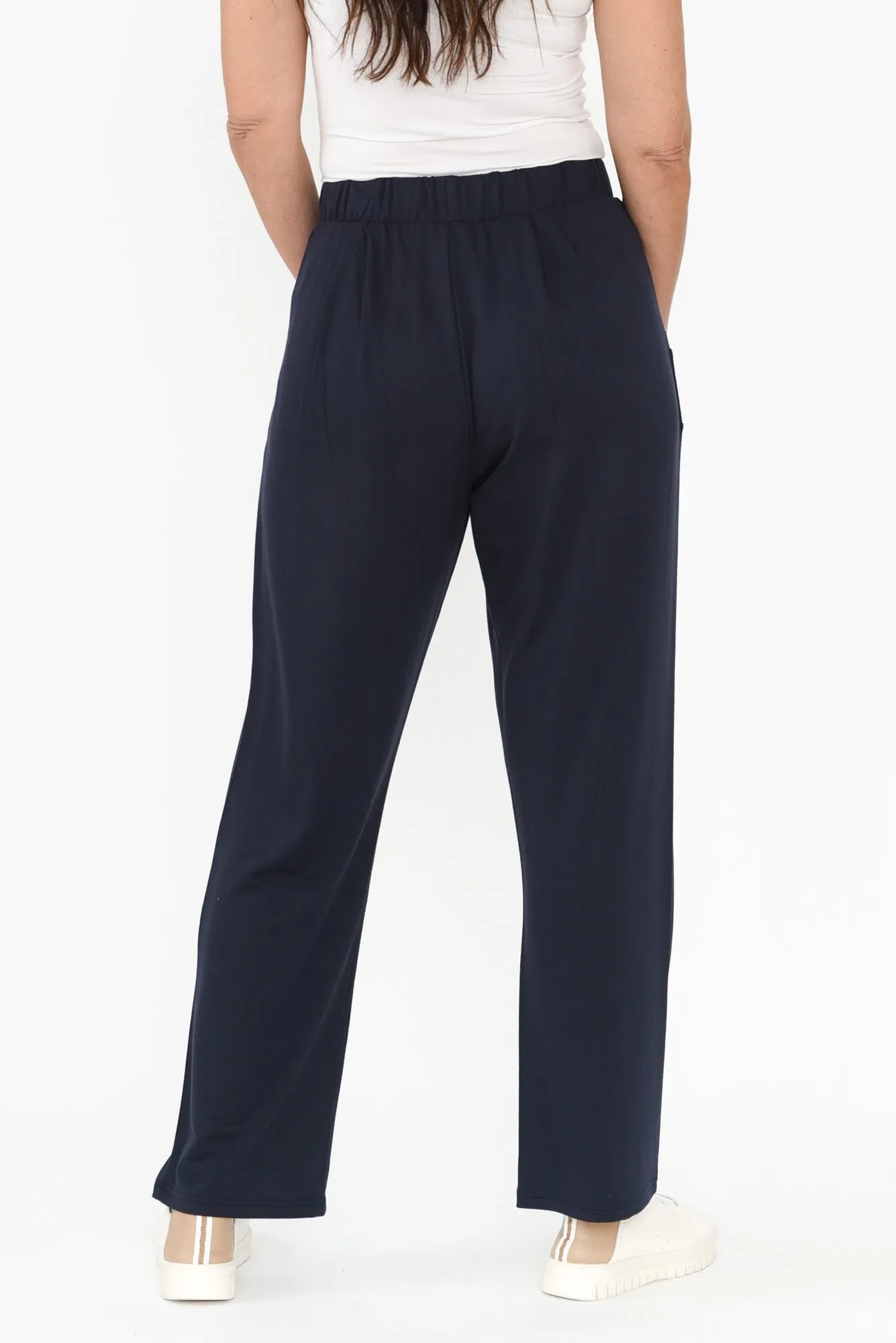 Carmen Navy Stretch Pants sold by Blue Bungalow product image thumbnail 4