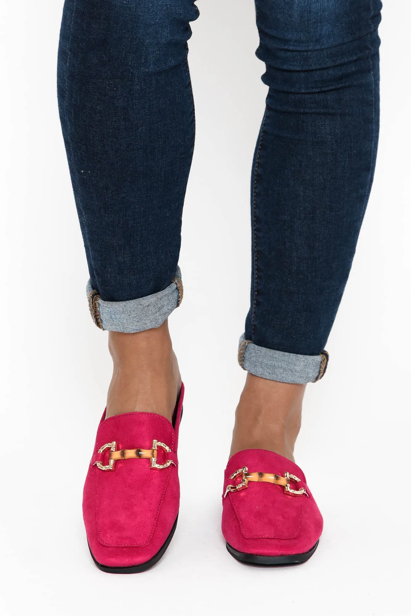 Mab Hot Pink Buckle Mule sold by Blue Bungalow product image thumbnail 2