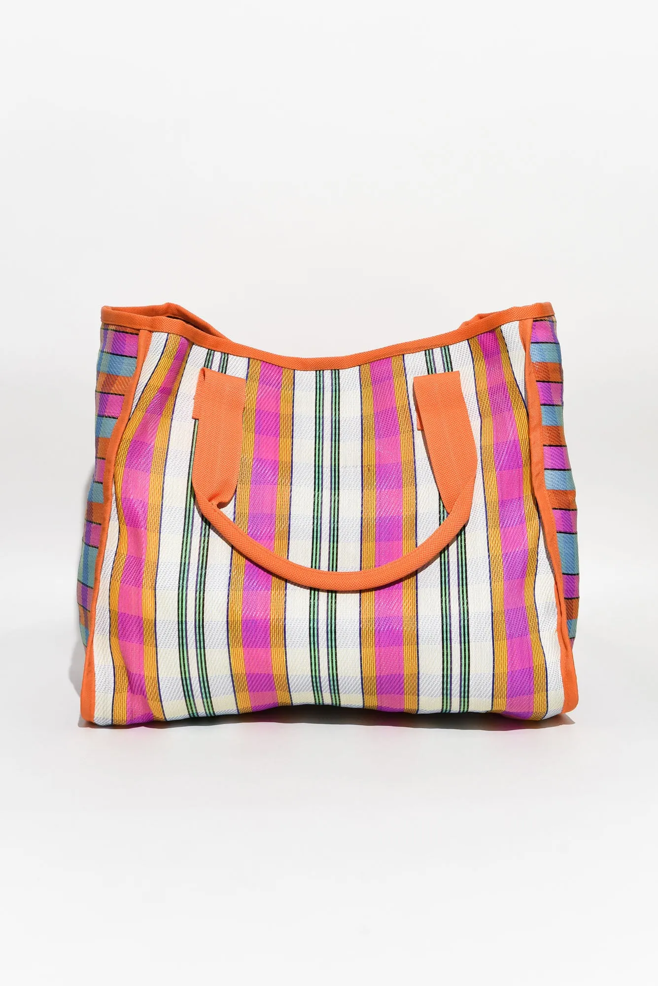 Satsu Orange Stripe Tote Bag sold by Blue Bungalow product image thumbnail 3