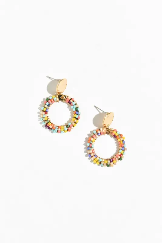 Belair Multi Beaded Drop Earrings sold by Blue Bungalow