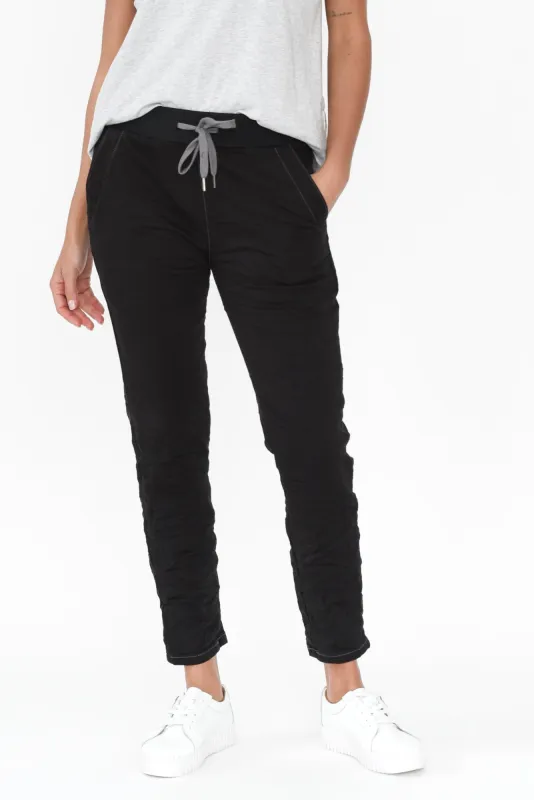 Riley Black Denim Jogger Pants sold by Blue Bungalow