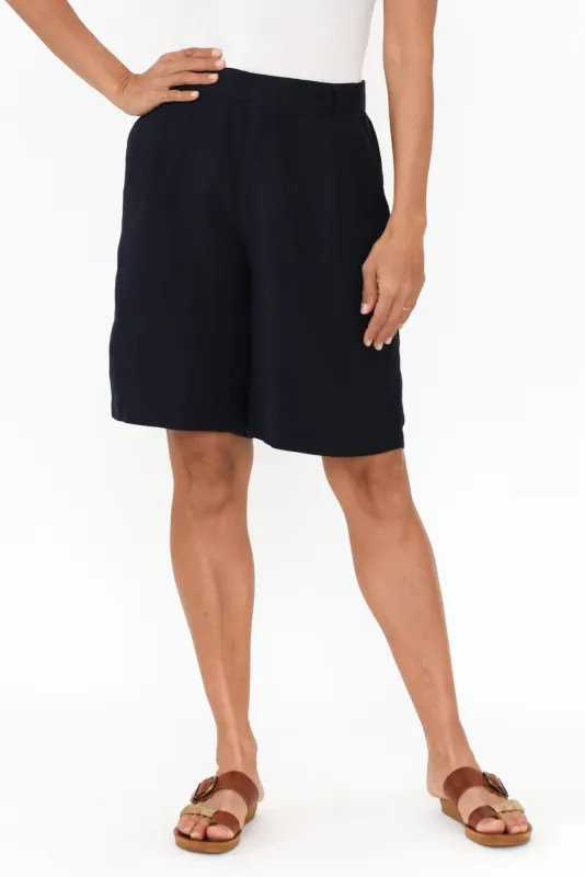 Minette Navy Pocket Shorts sold by Blue Bungalow