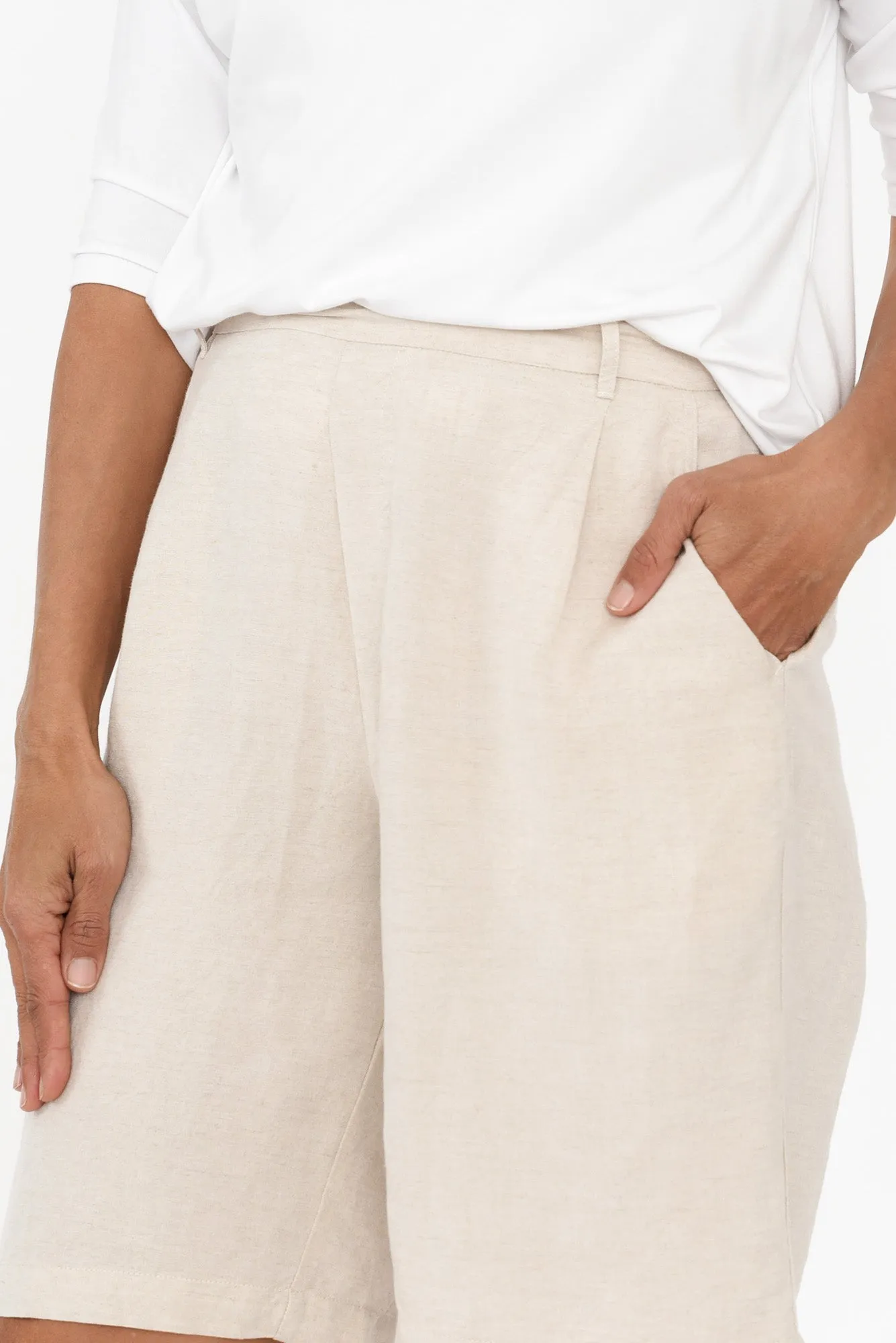 Minette Beige Pocket Shorts sold by Blue Bungalow product image thumbnail 5