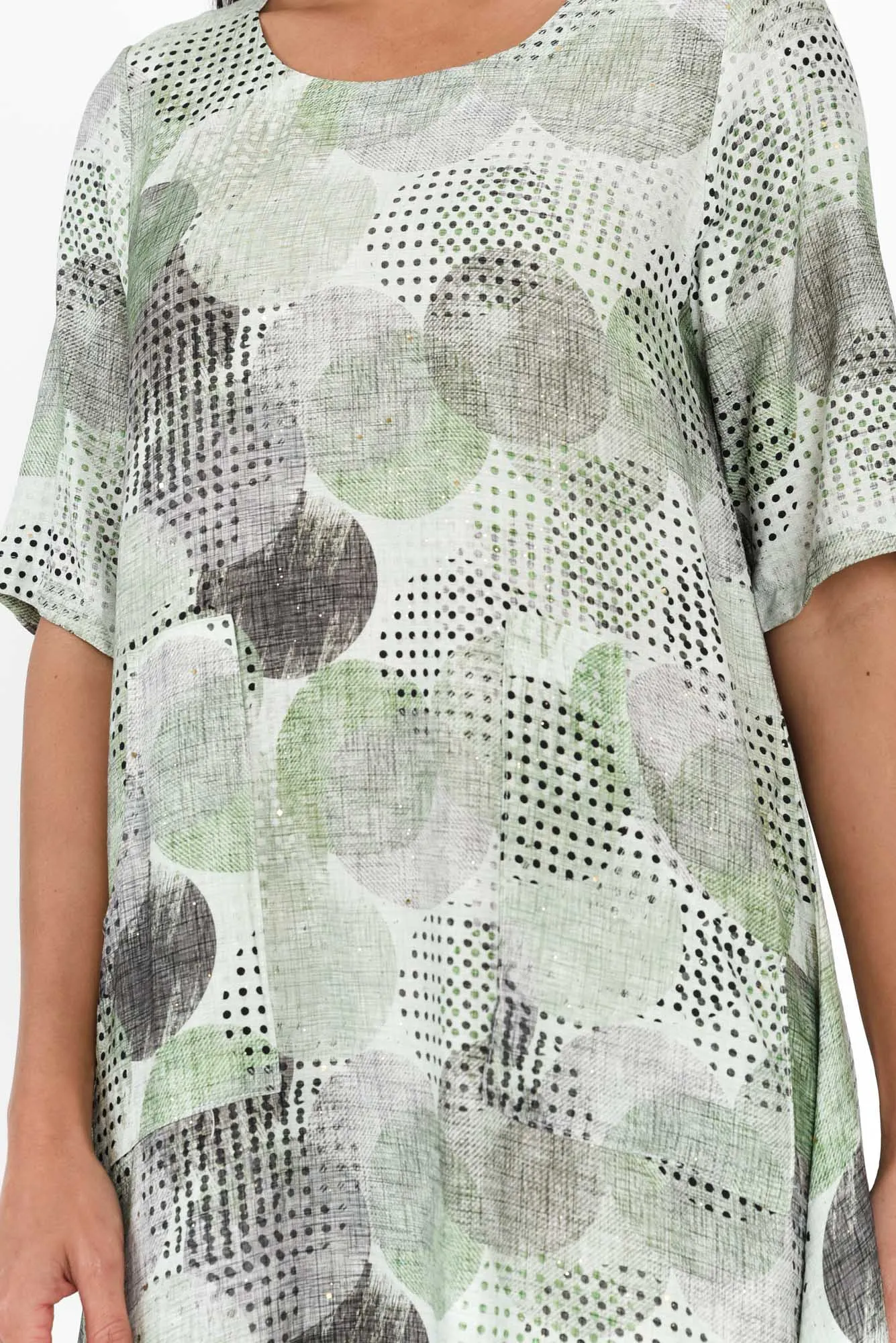 Kirby Green Circle Pocket Dress sold by Blue Bungalow product image thumbnail 5