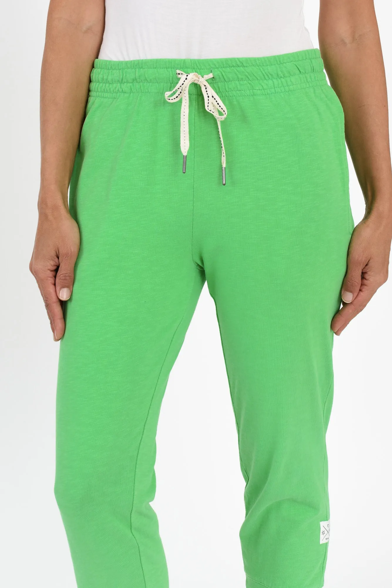 Fundamental Brunch Emerald Cotton Sweatpants sold by Blue Bungalow product image thumbnail 5