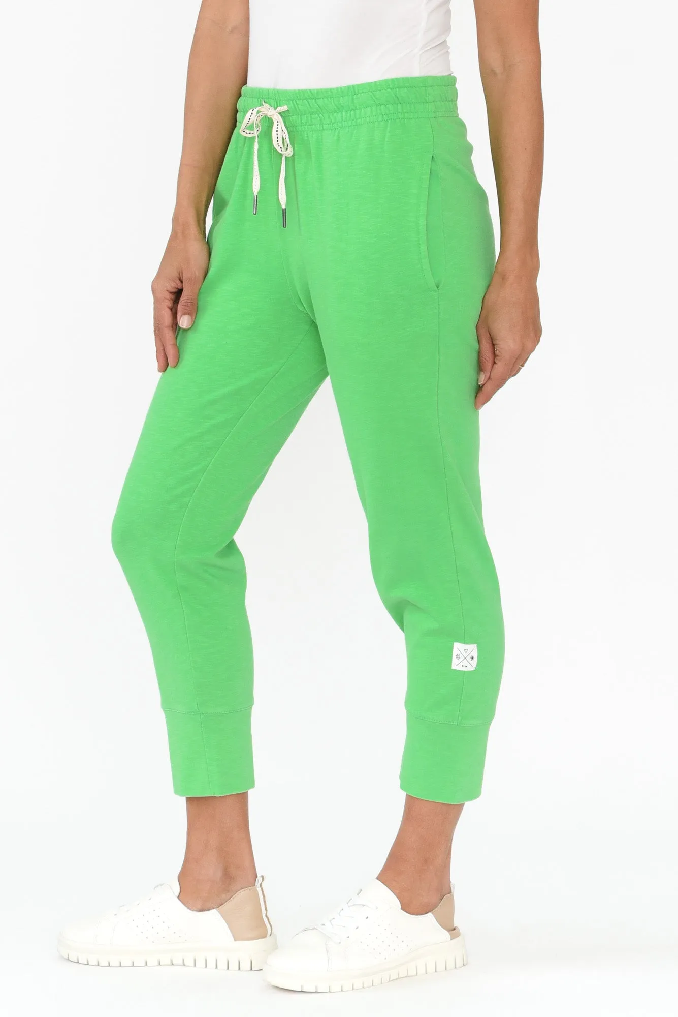 Fundamental Brunch Emerald Cotton Sweatpants sold by Blue Bungalow product image thumbnail 3