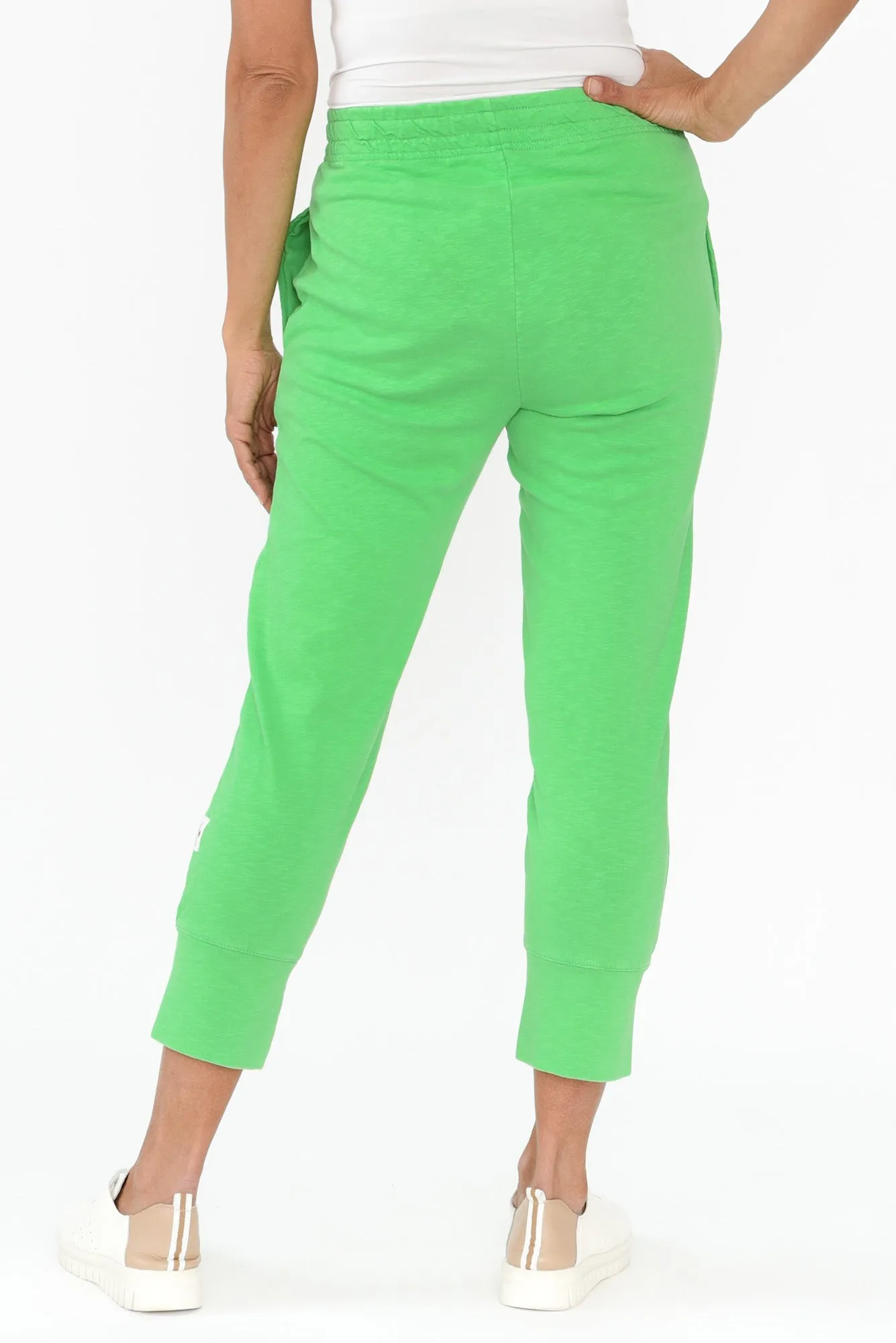 Fundamental Brunch Emerald Cotton Sweatpants sold by Blue Bungalow product image thumbnail 4