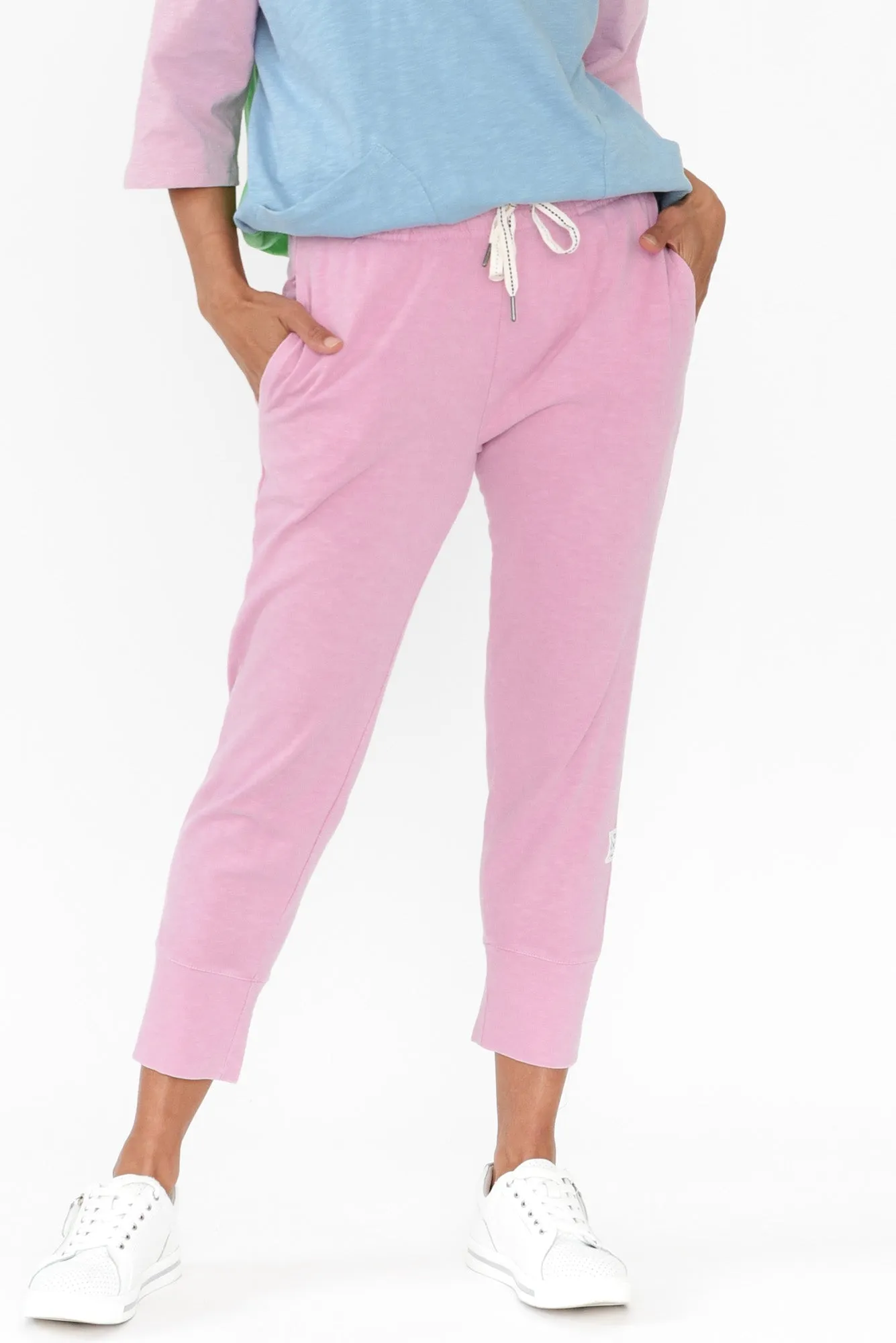 Fundamental Brunch Blush Cotton Sweatpants sold by Blue Bungalow