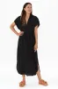 Elijah Black Shirt Dress sold by Blue Bungalow