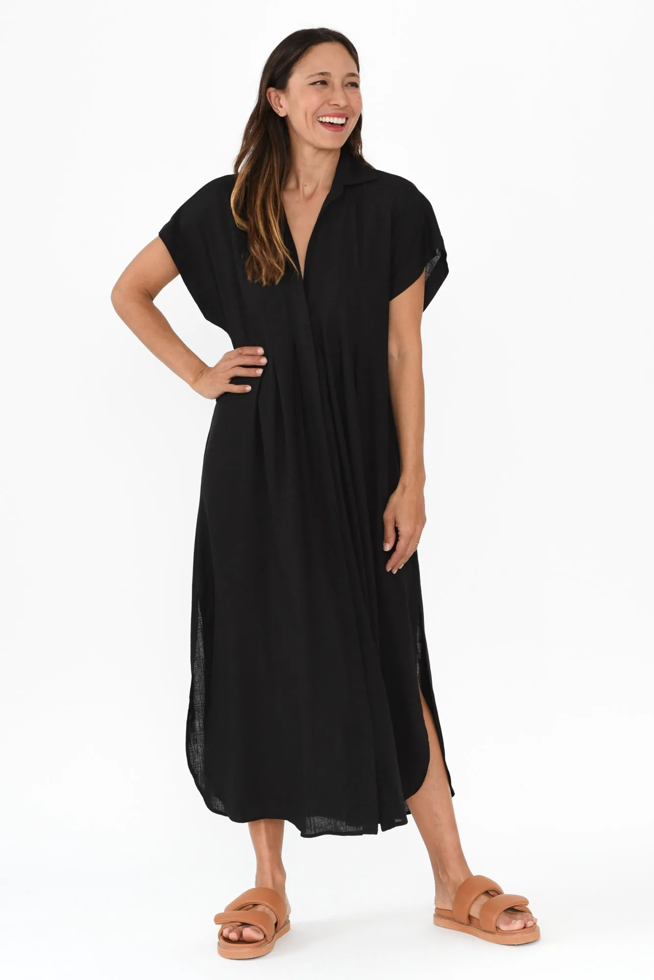 Elijah Black Shirt Dress sold by Blue Bungalow product image thumbnail 2
