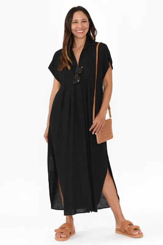 Elijah Black Shirt Dress sold by Blue Bungalow