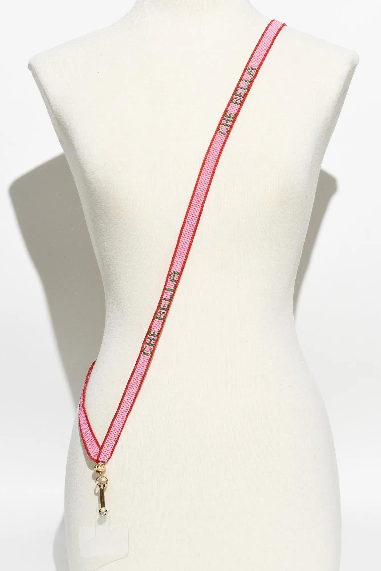Che Bella Pink Beaded Lanyard sold by Blue Bungalow product image thumbnail 3