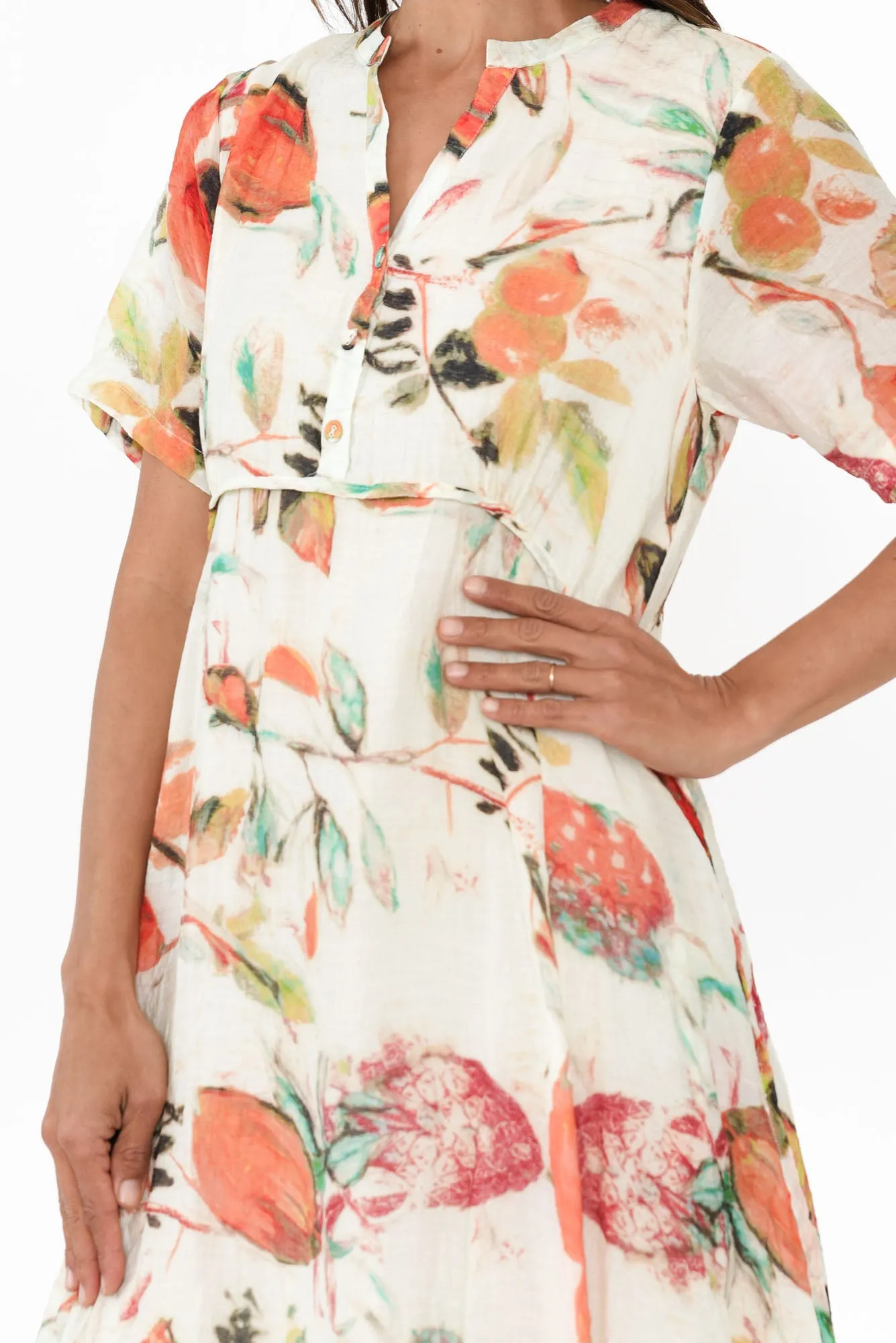 Idalina Orange Harvest Pocket Dress sold by Blue Bungalow product image thumbnail 5