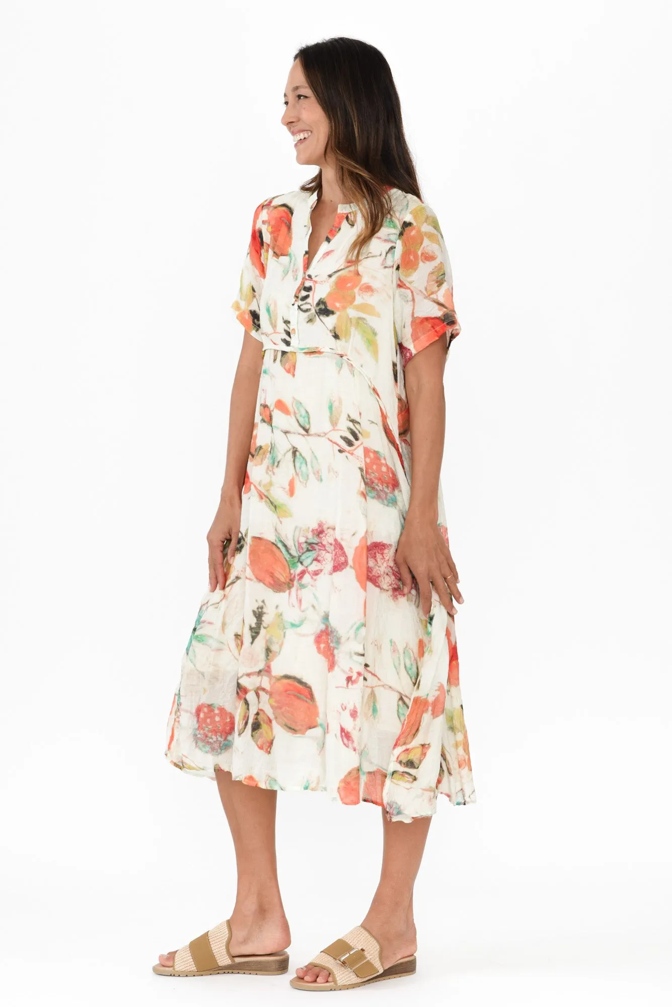 Idalina Orange Harvest Pocket Dress sold by Blue Bungalow product image thumbnail 3
