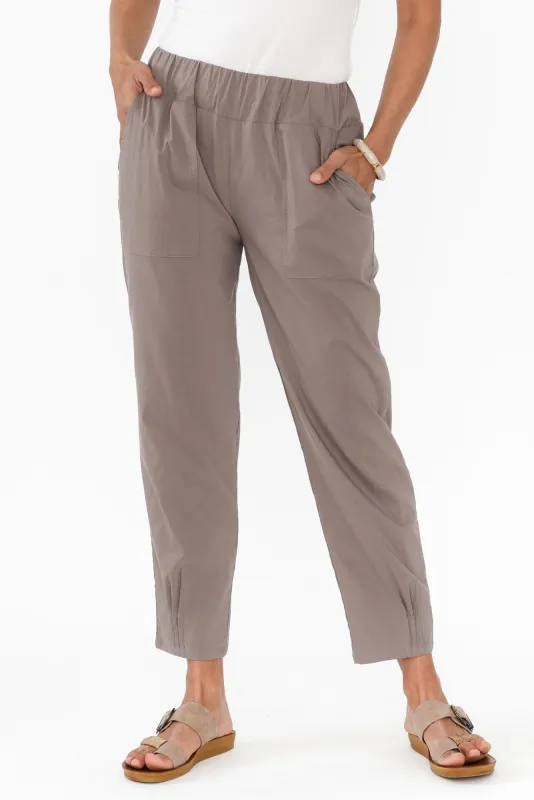 Air-Lite Taupe Stretch Pocket Pants sold by Blue Bungalow