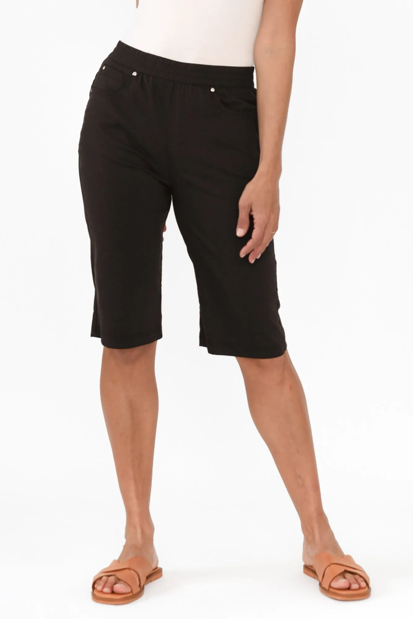 Air-Lite Black Stretch Pocket Shorts sold by Blue Bungalow