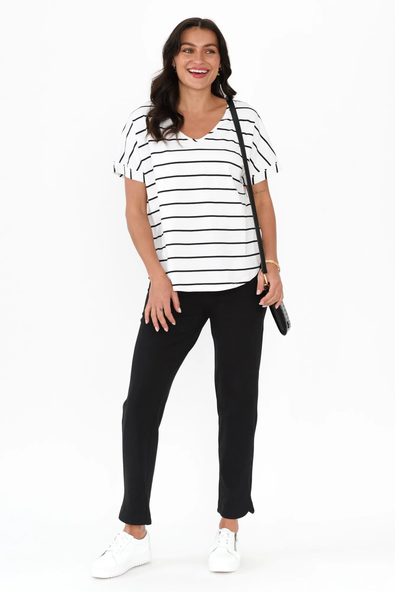 Angie Black Cotton Drawstring Pants sold by Blue Bungalow product image thumbnail 2