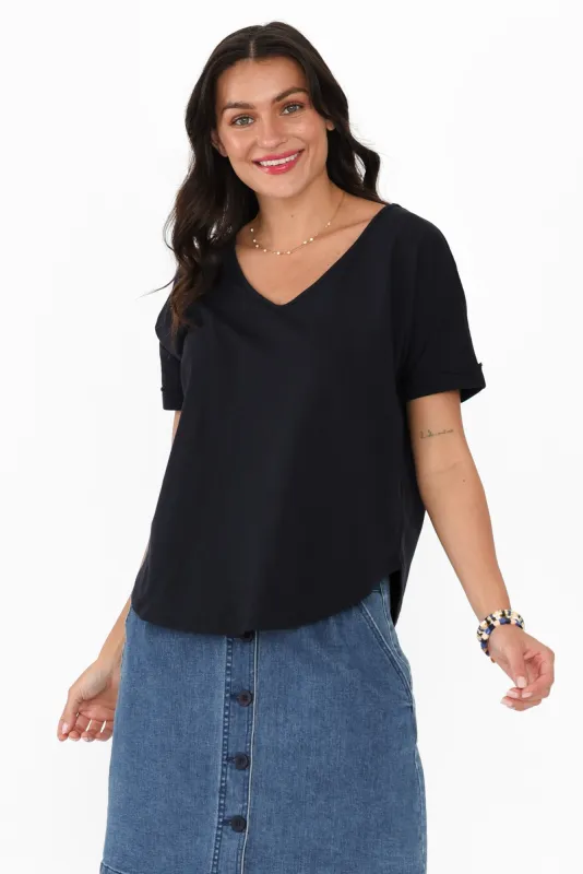 Toronto Navy Cotton Tee sold by Blue Bungalow