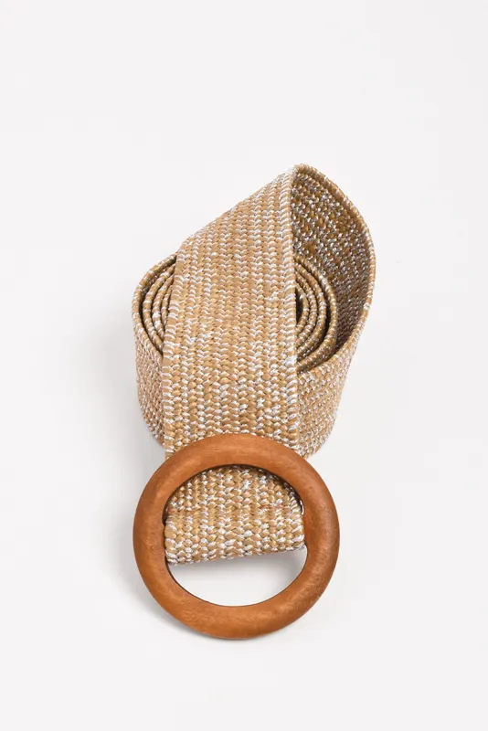 Elinda Tan Stretch Buckle Belt sold by Blue Bungalow