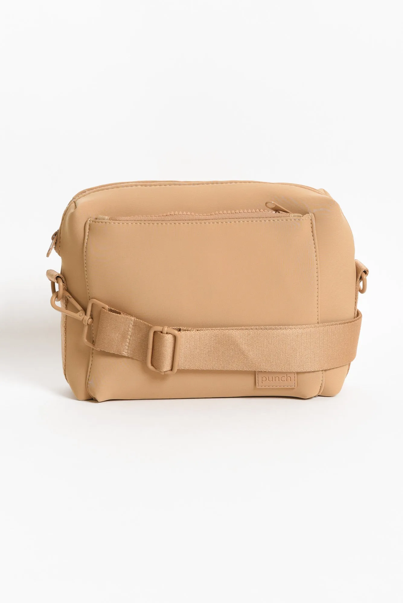 Rudy Beige Neoprene Crossbody Bag sold by Blue Bungalow
