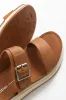 Carta Tan Platform Buckle Slide sold by Blue Bungalow