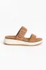 Carta Tan Platform Buckle Slide sold by Blue Bungalow