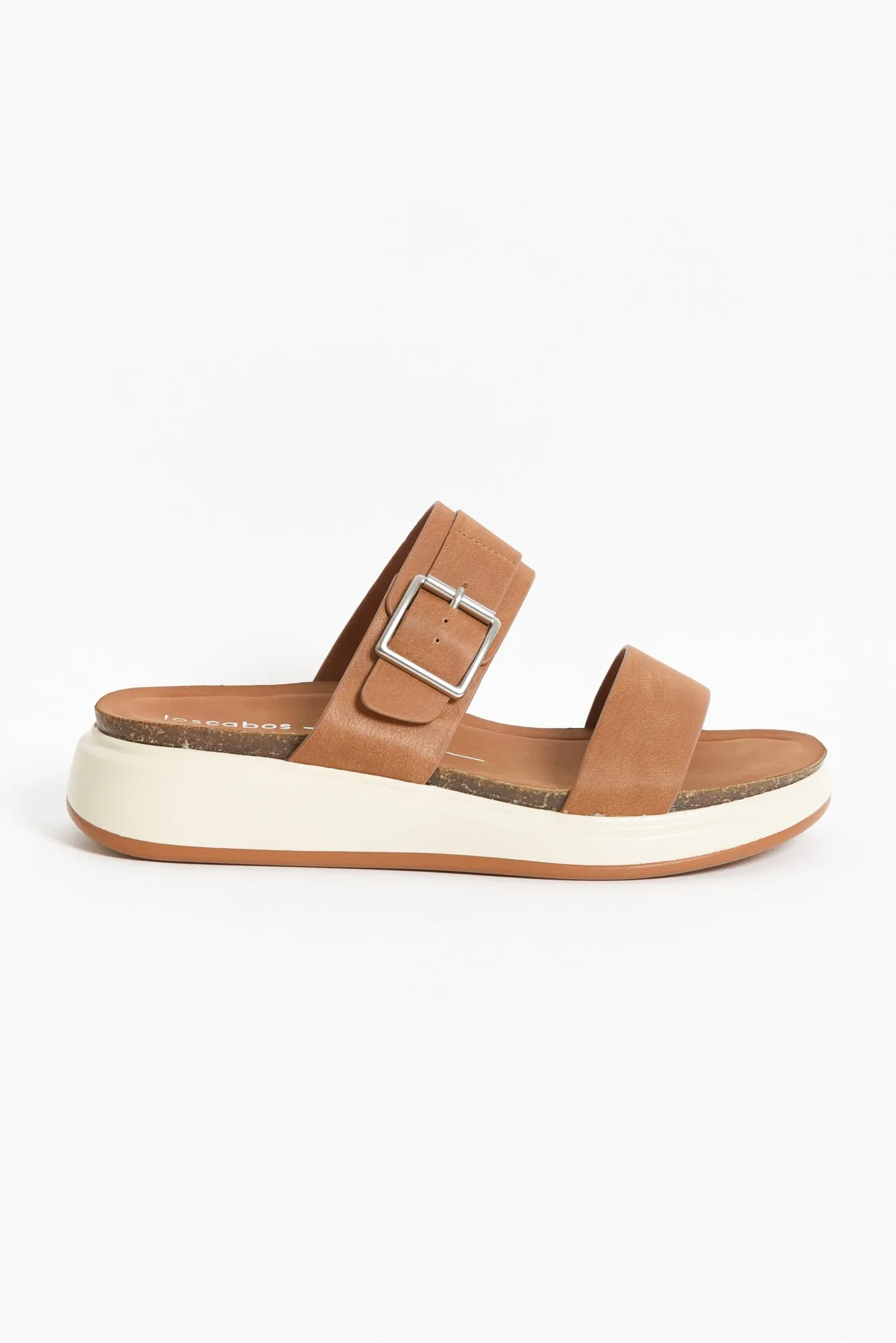 Carta Tan Platform Buckle Slide sold by Blue Bungalow product image thumbnail 2