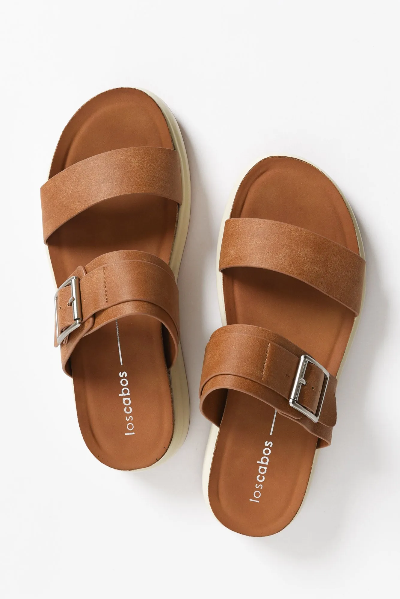 Carta Tan Platform Buckle Slide sold by Blue Bungalow product image thumbnail 3