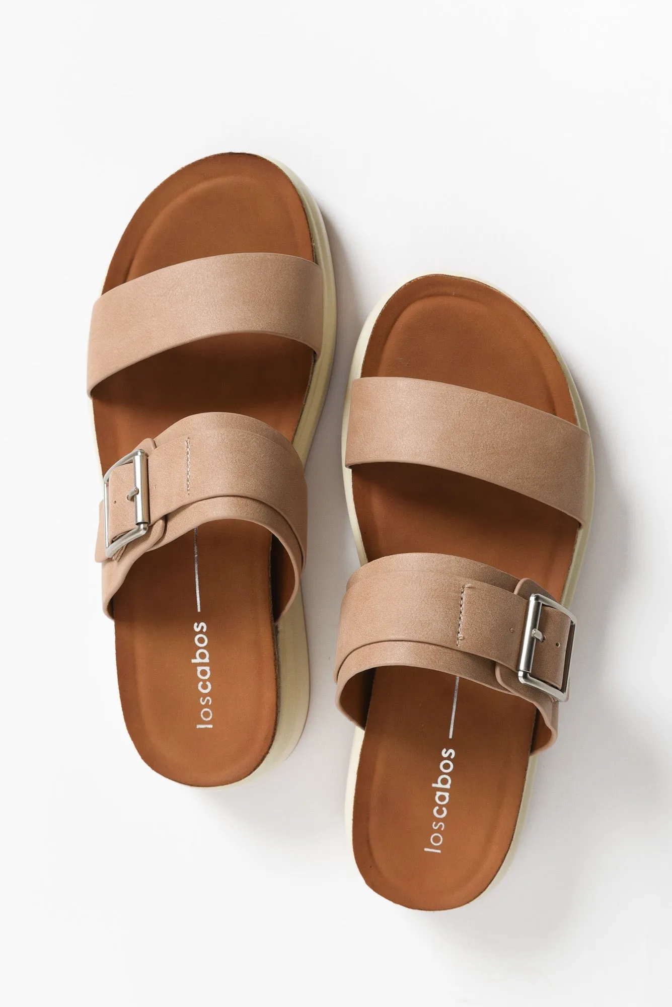 Carta Taupe Platform Buckle Slide sold by Blue Bungalow product image thumbnail 3