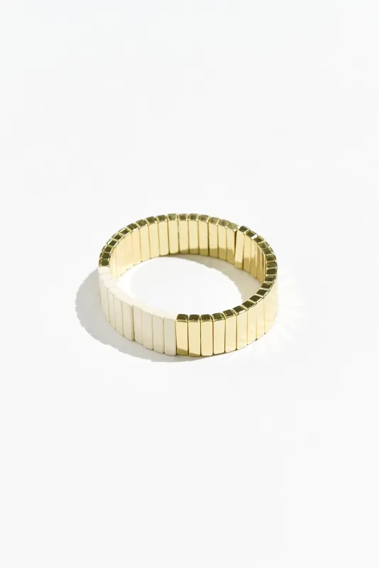 Abel Cream Contrast Beaded Bracelet sold by Blue Bungalow