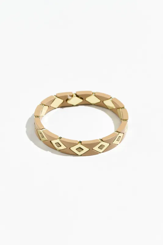 Monique Mocha Beaded Bracelet sold by Blue Bungalow