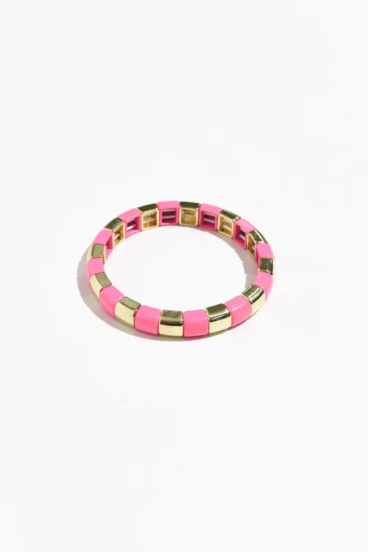 Maisey Pink Beaded Bracelet sold by Blue Bungalow