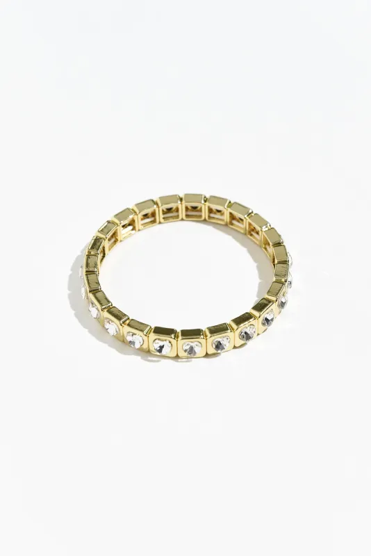 Jubilee Gold Heart Beaded Bracelet sold by Blue Bungalow