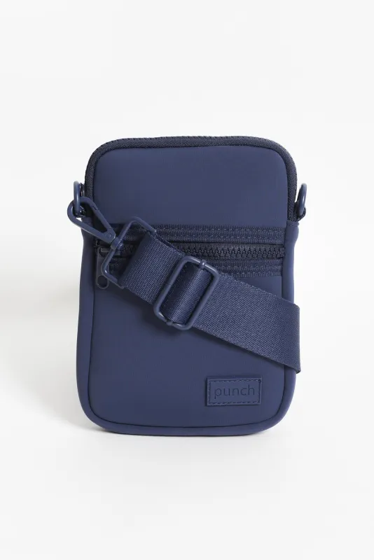 Andie Navy Neoprene Phone Bag sold by Blue Bungalow