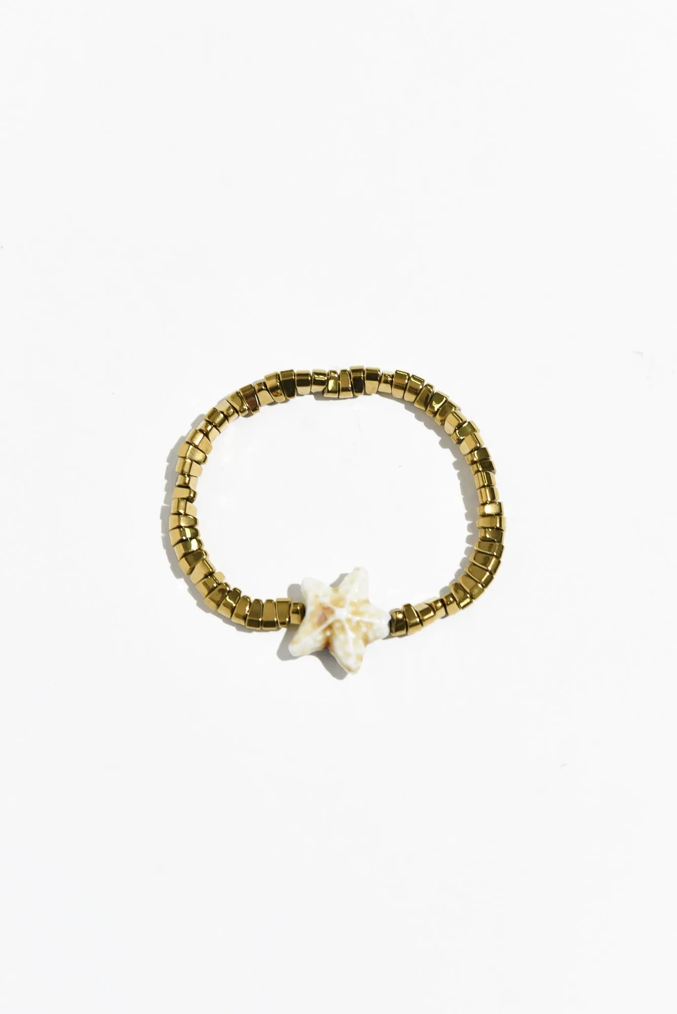 Caprina Gold Starfish Beaded Bracelet sold by Blue Bungalow product image thumbnail 2