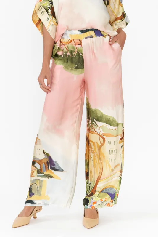 Persephone Pink Vista Wide Leg Pants sold by Blue Bungalow