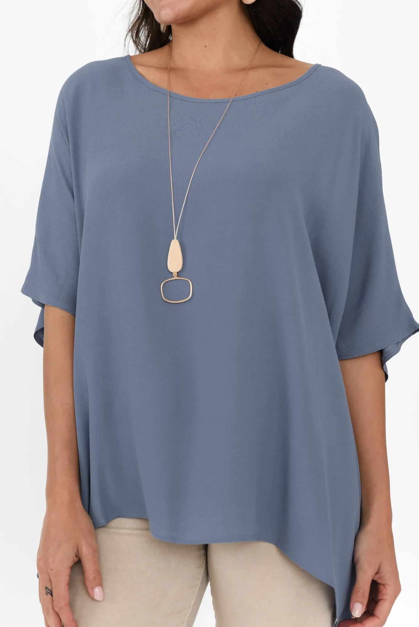 Mali Steel Drape Top sold by Blue Bungalow product image thumbnail 5