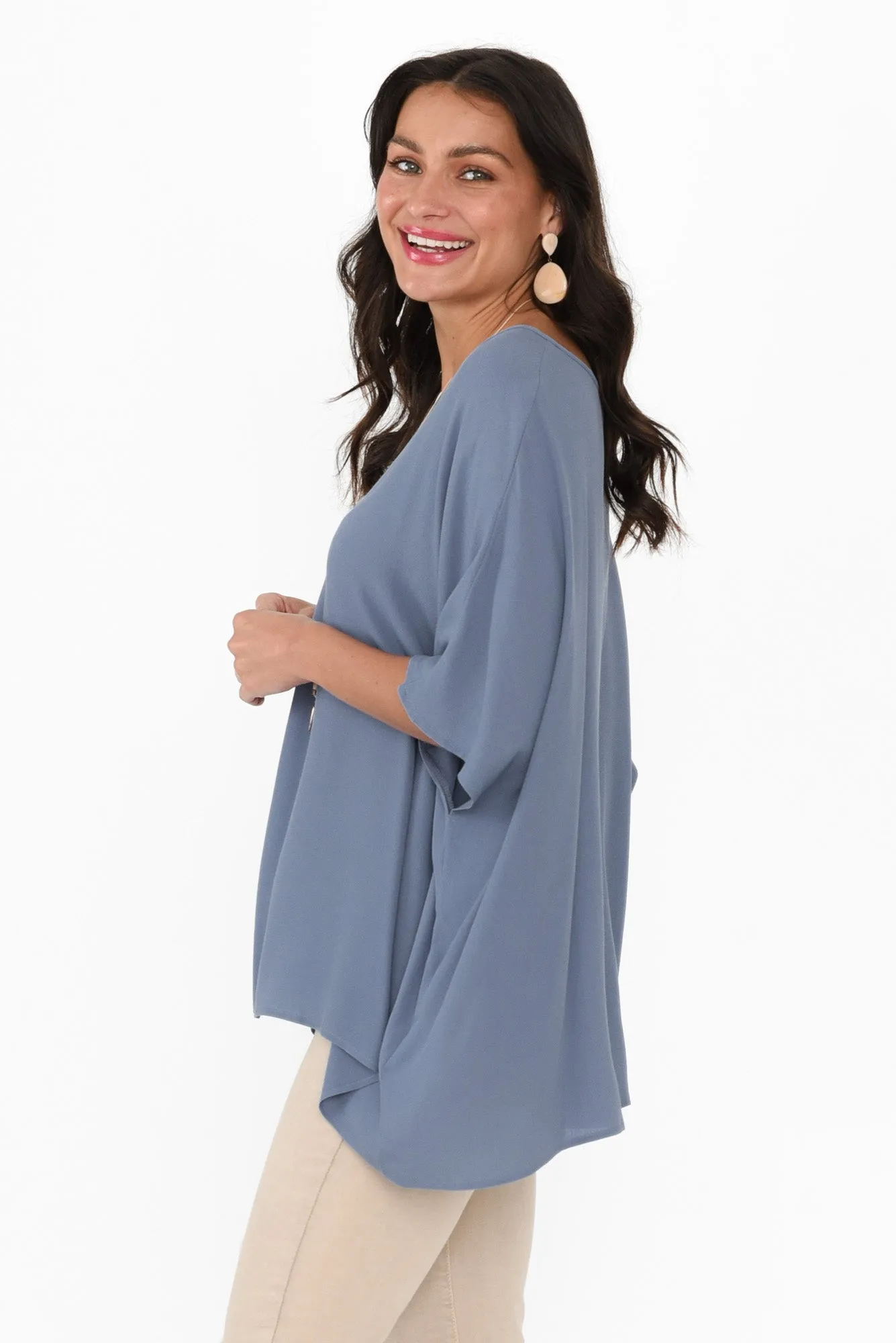 Mali Steel Drape Top sold by Blue Bungalow product image thumbnail 3