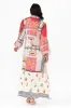 Mileva Pink Tile Cotton Linen Dress sold by Blue Bungalow