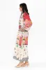 Mileva Pink Tile Cotton Linen Dress sold by Blue Bungalow