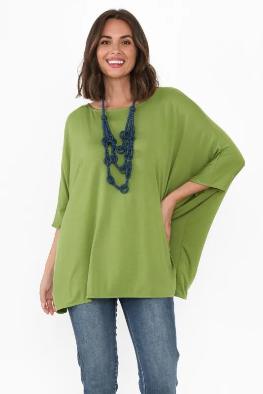 Clemency Green Drape Top sold by Blue Bungalow