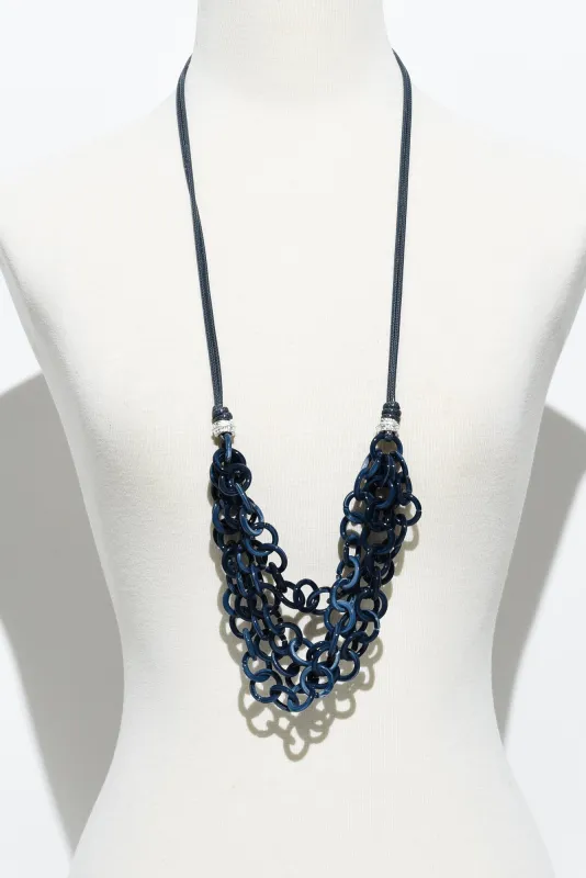 Carey Dark Blue Layered Necklace sold by Blue Bungalow