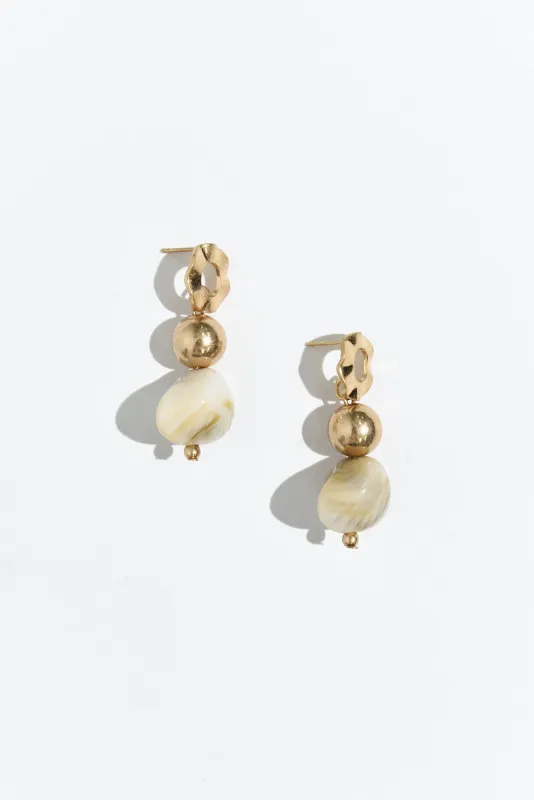 Brielle Gold Drop Earrings sold by Blue Bungalow