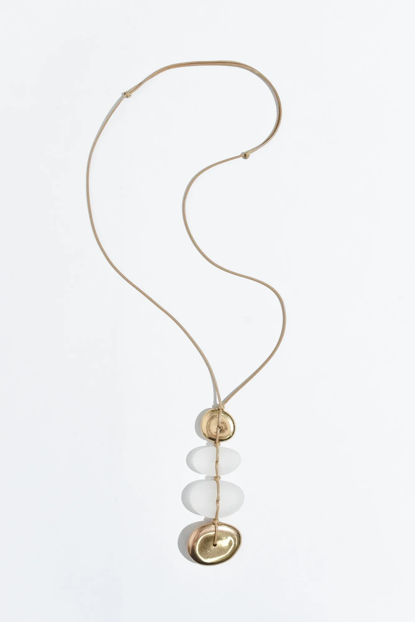 Hadley Rose Gold Circle Pendant Necklace sold by Blue Bungalow