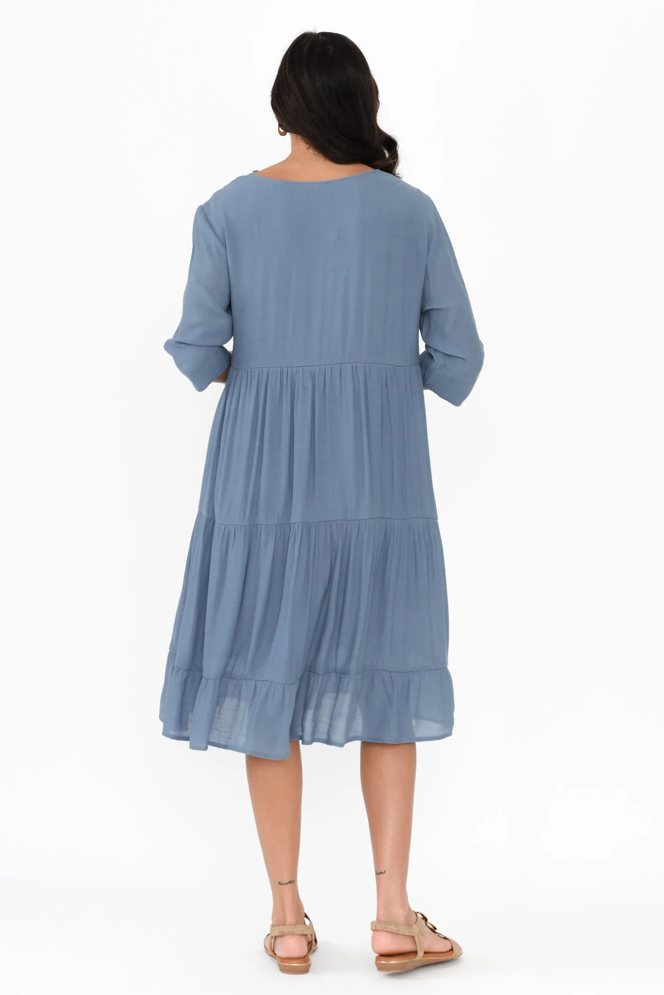 Ravina Steel Tier Dress sold by Blue Bungalow product image thumbnail 4