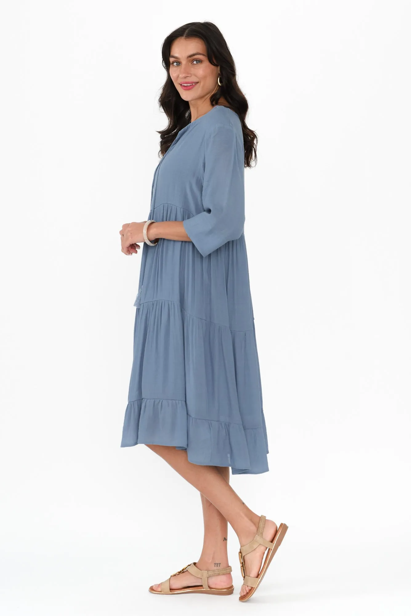 Ravina Steel Tier Dress sold by Blue Bungalow product image thumbnail 3