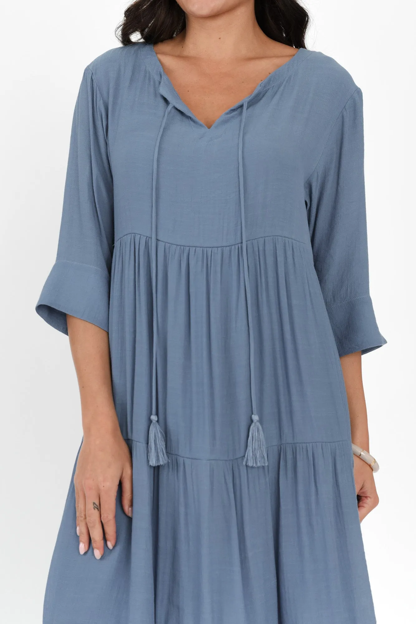 Ravina Steel Tier Dress sold by Blue Bungalow product image thumbnail 5