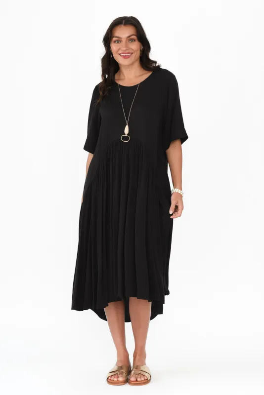 Kiana Black Peak Dress sold by Blue Bungalow